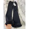 Women's Plus Size Vintage High Waist Fleece-Lined Flare Jeans