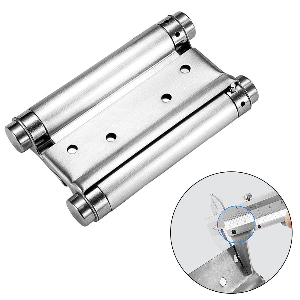 Silver Stainless Steel Two Way Door Hinge Rust Proof and Smooth Movement