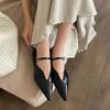 Bailamos 2025 Ladies Women Flat Shoes Fashion Brand Buckle Women Elegant Laofer Shoes Flat Heel Slip On Dress Ballerinas Shoes