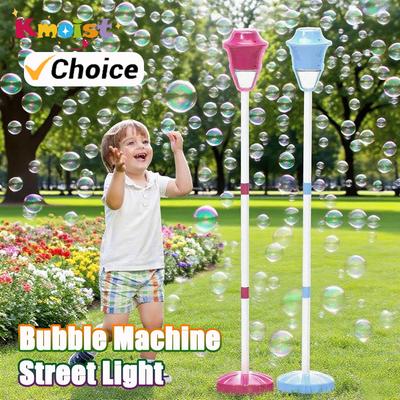 Bubble Machine Street Light Bubble Toy Torch Battery Operated Automatic Blower Bubble Machine Street Light With Lights And Music