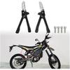 Sur Ron Ultra Bee Rear Foot Pegs Kit - Black Metal Foldable Pedals for Electric Motorcycle