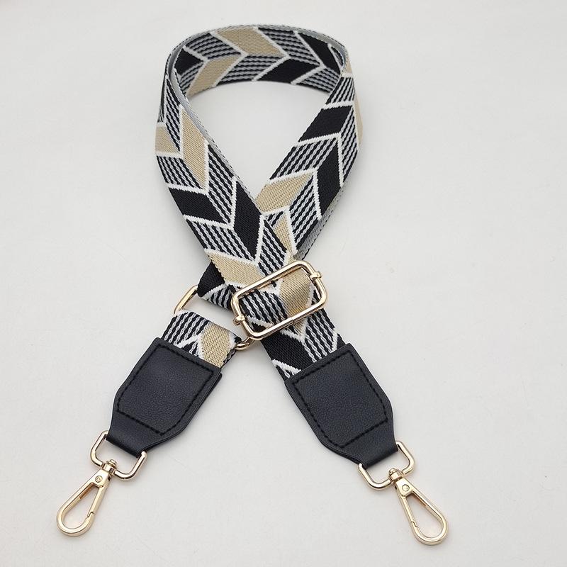 Adjustable Crossbody Strap: Colorful Leaf Design with Load-Reducing Pendant