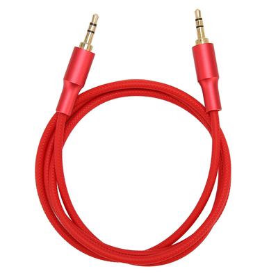 Câble Auxiliaire Audio 3,5 mm Mâle à Mâle Professionnel Tissé en Nylon Cordon Audio Stéréo 3,5 mm pour Écouteurs