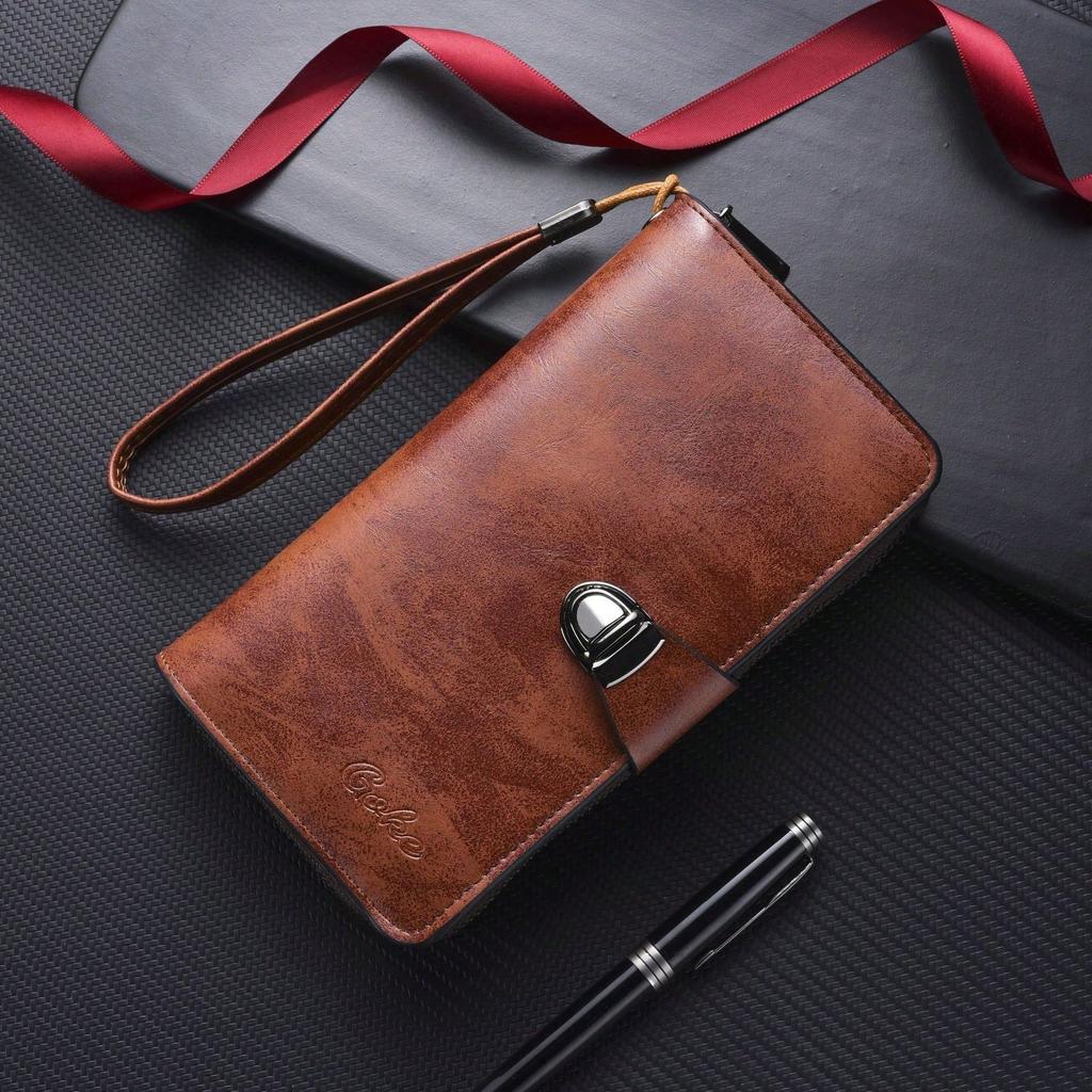 Fashion Wallet Multi-card Position Men's Fashion Mobile Phone Bag Change Bag