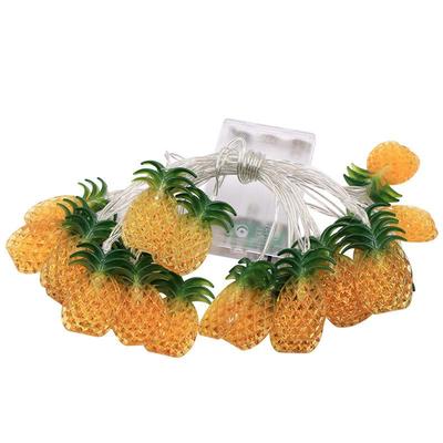 Letní Hawaii Světelný Řetěz Ananas Plameňák Kokosová Palma Světelné Řetězy Tropické Ovoce Světla Dětská Havajská Narozeninová Oslava Dekorace