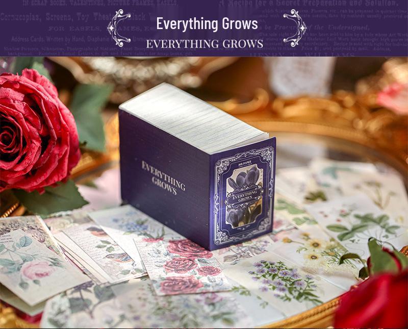 Mr. Paper Retro Collection: Floral & Butterfly Decorative Handbook Material