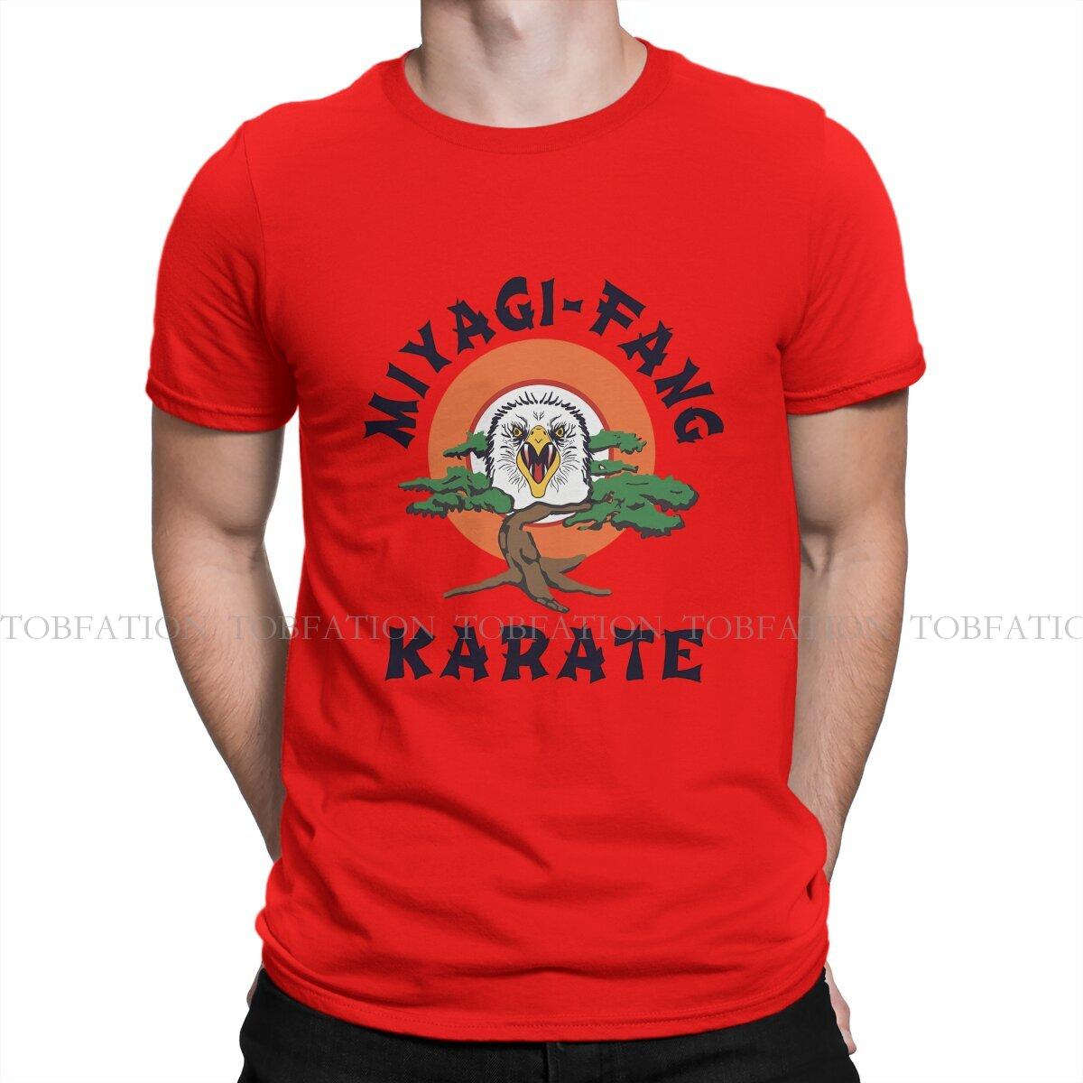 Мужская футболка Eagle MIYAGI FANG KARATE Индивидуальность Футболка 100% Хлопок Графические толстовки Новый тренд S