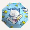 Penguin and Pochacco Automatic Opening and Closing Cartoon Umbrella - Small Umbrella Suitable for Various Occasions, Portable 3-Fold Small Umbrella Fo