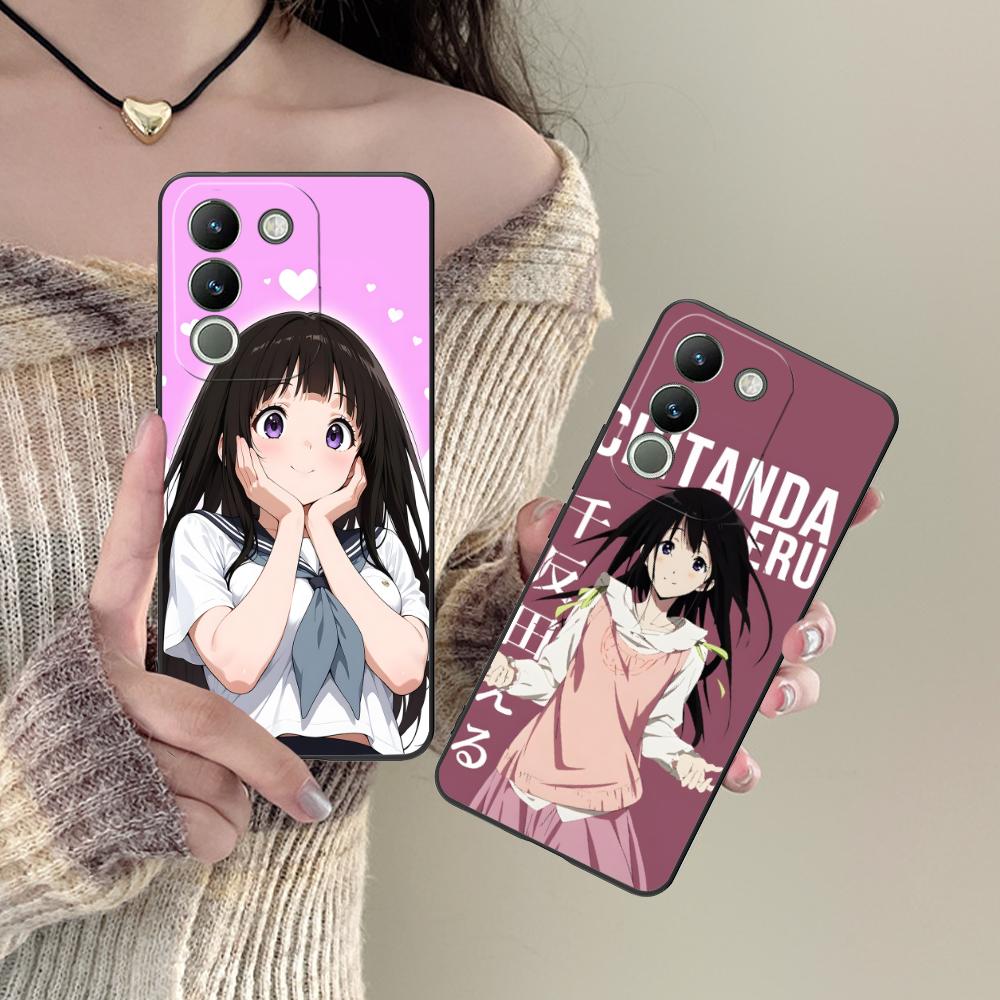 Hyouka Chitanda Matte TPU Mobile Phone Case for VIVO V60 V50 V40 V30 V29 V27 V25 V23 Pro Lite 5G Colorful Printing Cover
