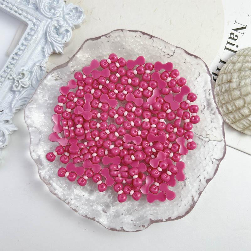 New Resin kt Bowknot 10*5mm Colorful Nail Art Accessories Nail Phone Case Hairpin Decoration DIY