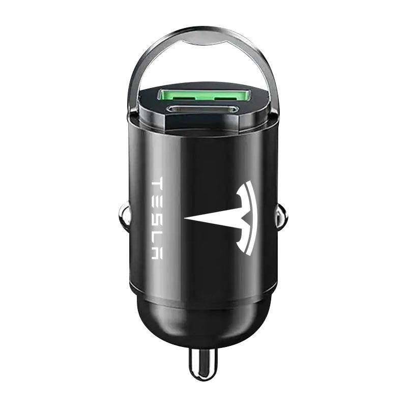 Micro Car Quick Charger Vehicle Cigarette Lighter Convert Plug Car Accessories For Tesla Model 3 Model X S 2016-2020 Decals TM3 TMX TMS Decal