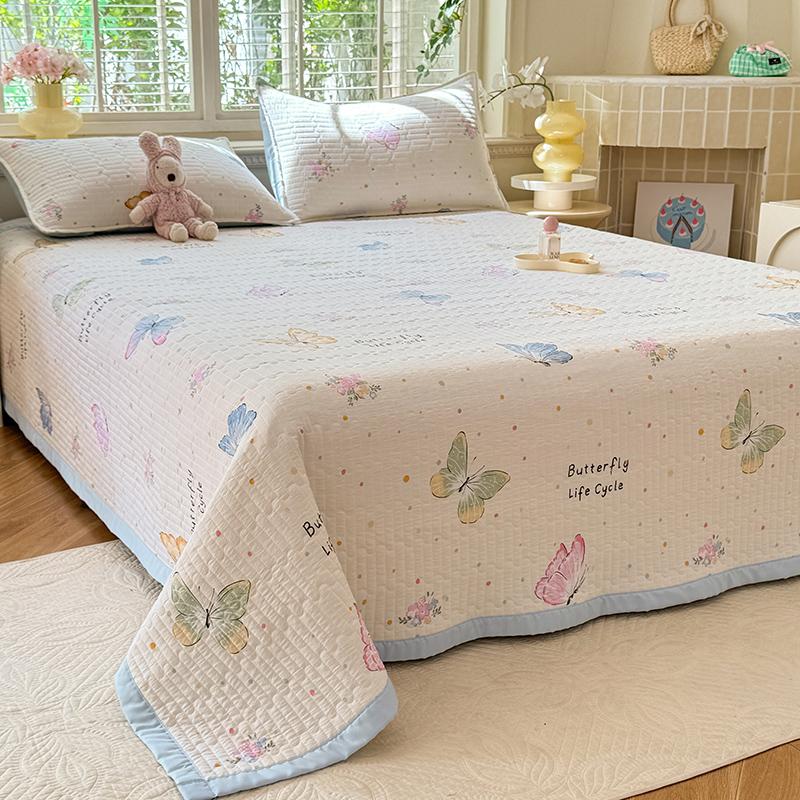 

1 шт. Покрывало с цветочным принтом Односпальное/Двуспальное/Кингсайз Роскошный стиль Покрывало для кровати Приятное к коже и удобное Colcha De Verano Cama 150 90x200cm 1pc