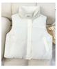 2024 Trendy Loose Stand-Up Collar Cotton Vest: Sleeveless Autumn/Winter Outerwear