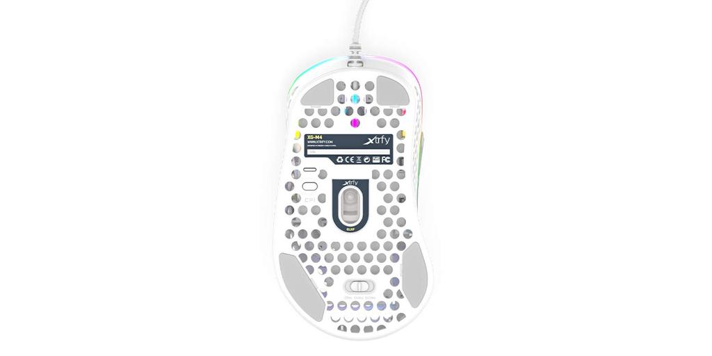 Xtrfy M4 RGB Ergonomic Gaming Mouse 701057 Right-Handed (White)