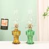 Retro Nostalgic Glass Kerosene Lamp for Outdoor Camping, Buddha Lighting, Long-burning Oil Lamp, Pumpkin Design