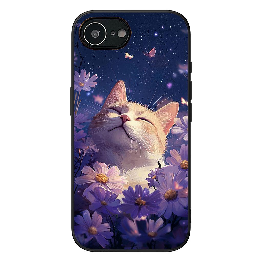 Cartoon Kitten Cat Eyes Lovely Phone Cover for Apple iPhone 16 15 14 Plus 13 12 Mini 17 Pro Max + ProMax 16E Air Case