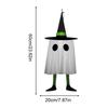 Halloween Ghosts Ornament Glowing Ghosts Pendant Decor With Witch Hat for Tree Horror Holiday Decorations Halloween Ornament for