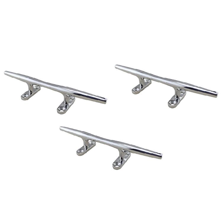 Marine Hardware Boat Cleat 2 Pack, 316 Stainless Steel Screw Mount Dock Cleat for Mooring and Deck Tie-Down Use