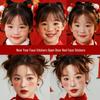 2026 New Year Glitter Face Tattoo Stickers - Spring Festival Cartoon Colors for Stage and Makeup