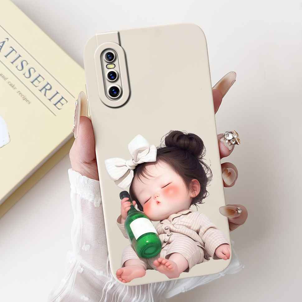 For vivo V15 Pro 6.39" Case Luxury Cat Cute Soft Silicone Back Cover For Vivo V15 Pro VIVO 1818 Fashion Girl Protective Cases