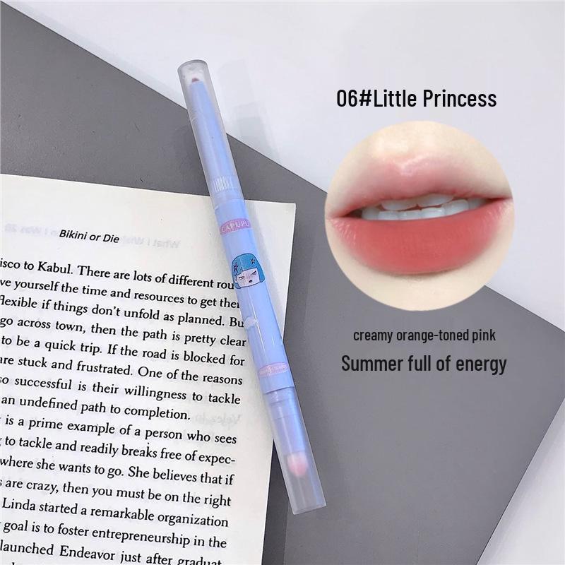 

Капупу Девичье общежитие Карандаш для губ: Водостойкая, Стойкая, Не размазывающаяся, Автоматическая вращающаяся помада. 500mg