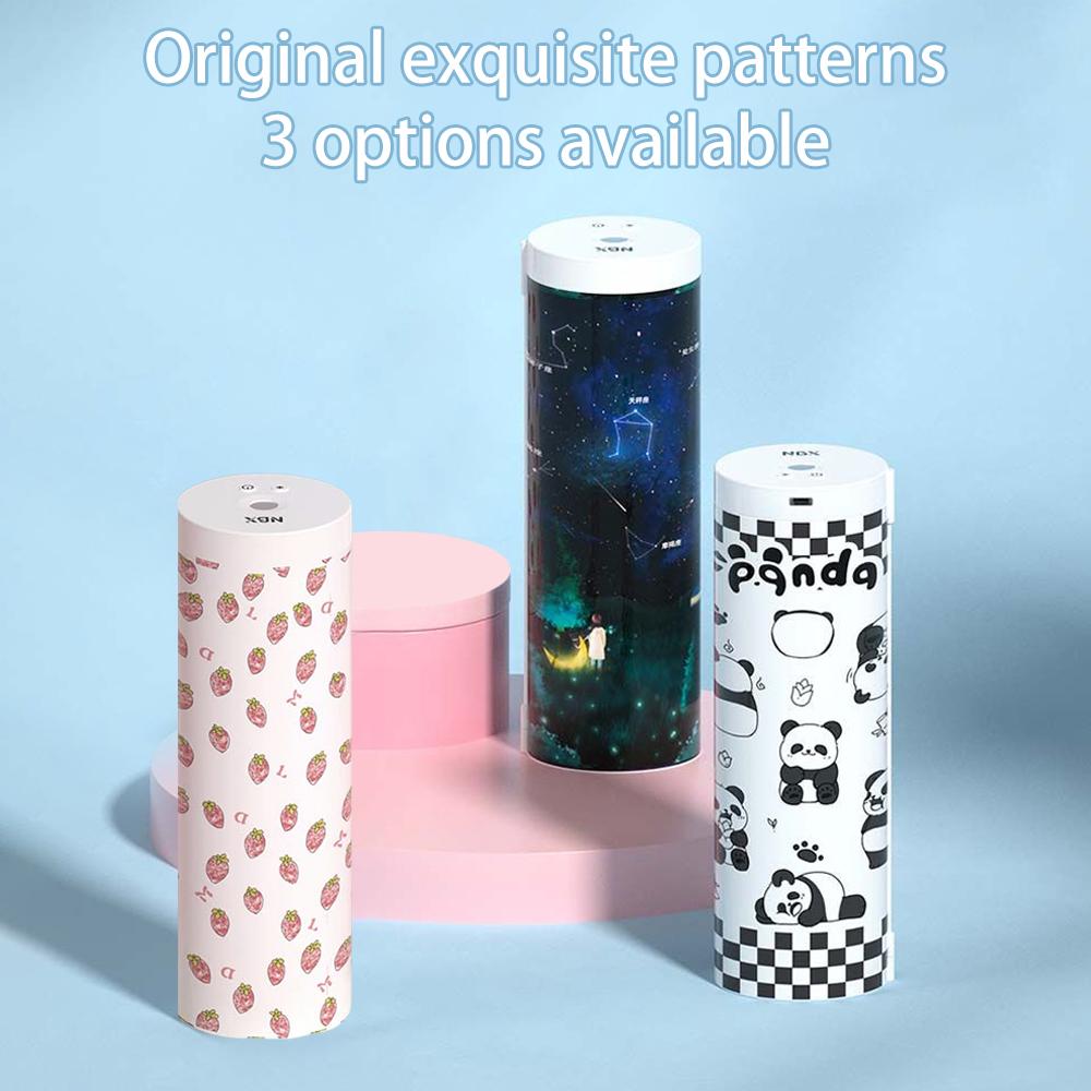 NBX Pencil Cases Fingerprint Password Lock Pencil Case Organizer Double Layer Cylindrical Cute Pen Bag Holder with Mirror