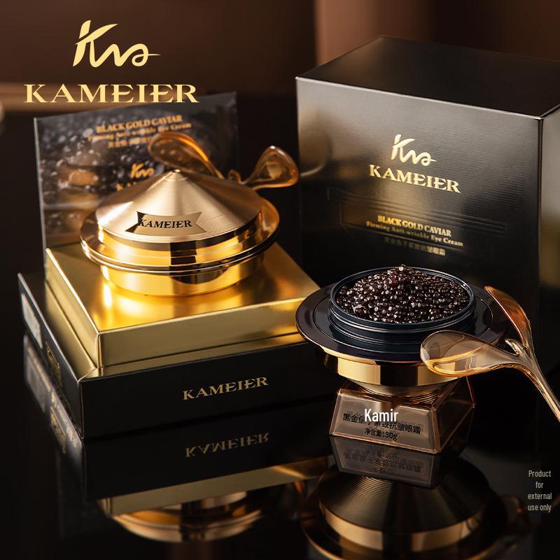 

Kameel Black Gold Caviar Firming Anti-Wrinkle Eye Cream 30g - Moisturizes and Brightens Eye Area, Reducing Fine Lines and Wrinkles.