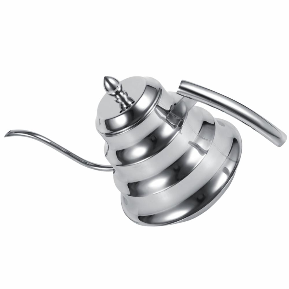 Bamboo Joint Design Drip Pot Maker Stainless Steel Pour Over Coffee Kettle  Tea Infusion