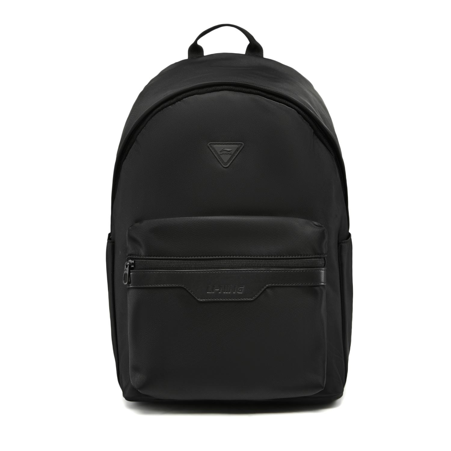 Li Ning Sports Life Collection Polyester Backpack Regular Unisex Basic Black ABSW277-1