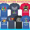 WORLD AUTISM AWARENESS DAY Autistic Mens T Shirt Mens Womens Tees Top Tee Top