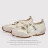 Retro Versatile Mary Jane Shoes Women'S Velcro FlatSoled Single Shoes Casual Sports Moral Training Shoes