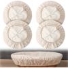 4 Pack Sourdough Bowl Cover Organic Reble Cloth Bowl Cover for Proofing Fits 5”-8.5” Diameter Bowls And Jar Mouth Unbleached Perfect for