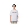 Calvin Klein Comoda T-shirt Semplice a Maniche Corte con Lettera Uomo Top Bianco 000NM2501E-O76