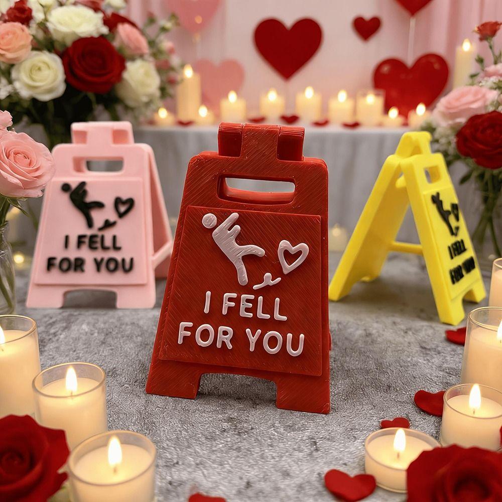 Desktop Ornament Falling In Love Signboard Mini Size Desktop Decor Love Letter  Couples Gift