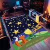 Little Prince Dew Carpet Rug for Living Room Bedroom Home Sofa Decoration,Kids play Nonslip Floor Mat