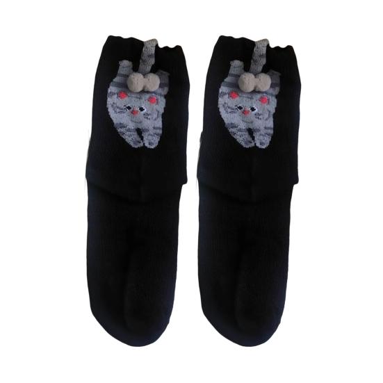 Cat Socks with Balls Funny Cat Ball Socks Stretchy Crew Socks Cute Casual Socks Christmas Birthday Gift for Cat Lovers