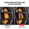 6Pcs Car Brake Caliper Vinyl Stickers Decor for M Logo X1 X4 X3 X5 X6 Z3 Z4 G30 G20 E36 E46 E90 E92 E60 E80 E34 F10 F30