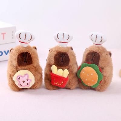 Capybara Plüschtier Niedliche Capybara Koch Puppe Anhänger Schlüsselanhänger Puppe Geschenk Mädchen Stoffpuppe