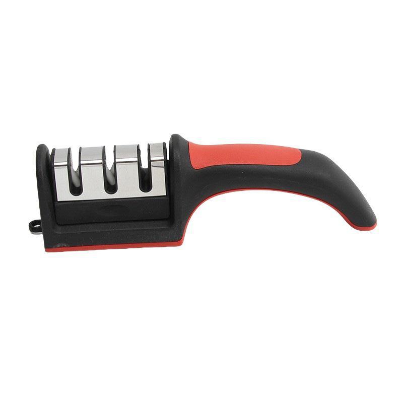 Multi-Stage Diamond Handheld Knife Sharpener with Dual-Sided Whetstone