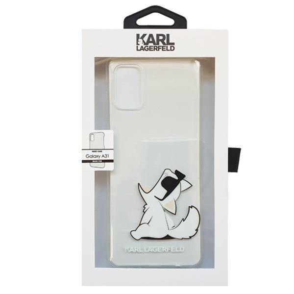 Etui do Samsung Galaxy A31 Karl Lagerfeld Choupette Fun Przezroczyste