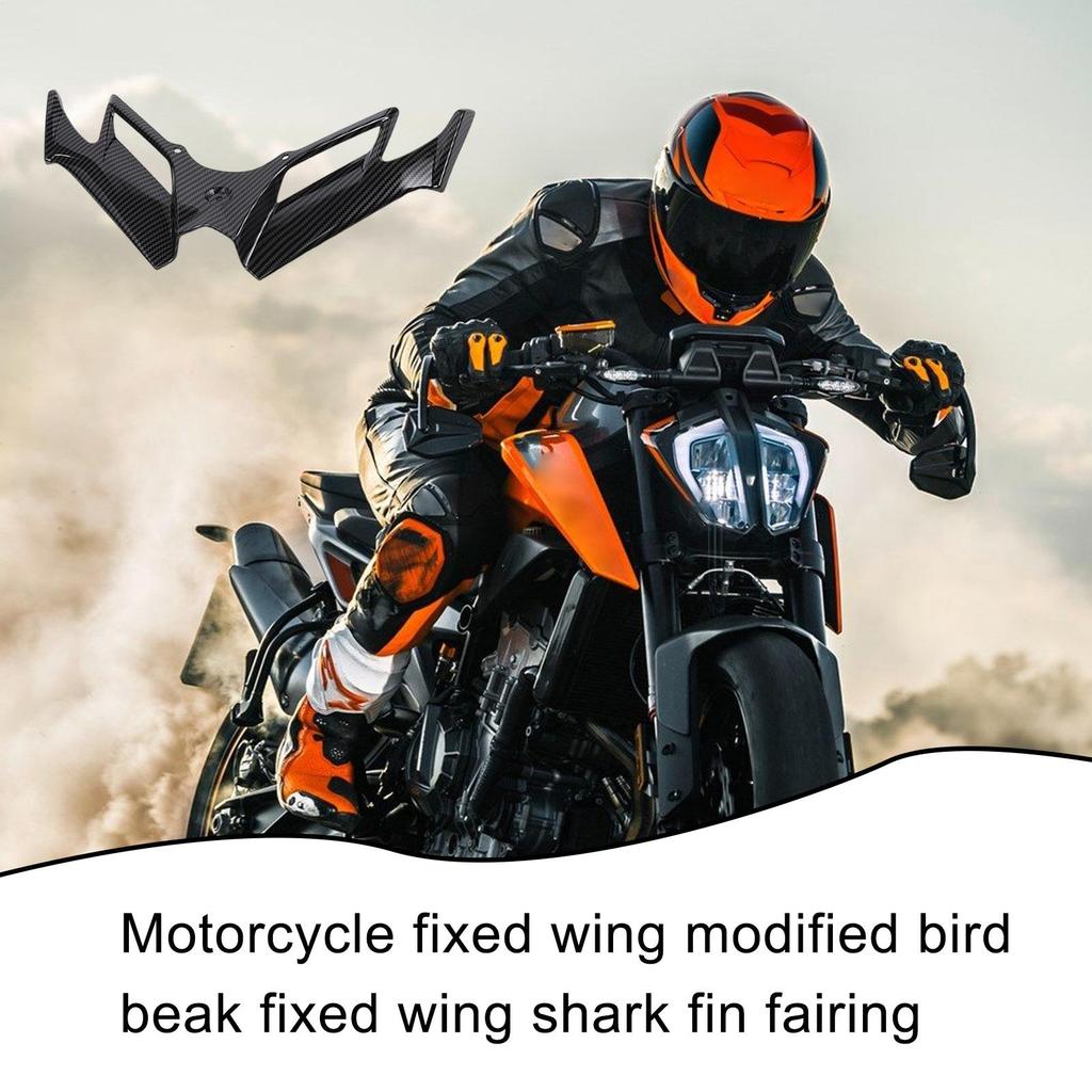 Deflektor Skrzydło Owiewki Motocyklowej Boczne Skrzydła Wiatrowe Motocykla Owiewka Płetwa Rekina Listwa Dziób Ptaka Do Modyfikacji Skutera Turystycznego