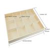 Multi-Grid Wooden Desktop Storage Tray