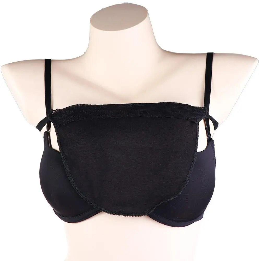 Invisible Strapless Insert Wrapped Chest Clip on Bralette Lace Anti-Glare Tube Top Soft Lady