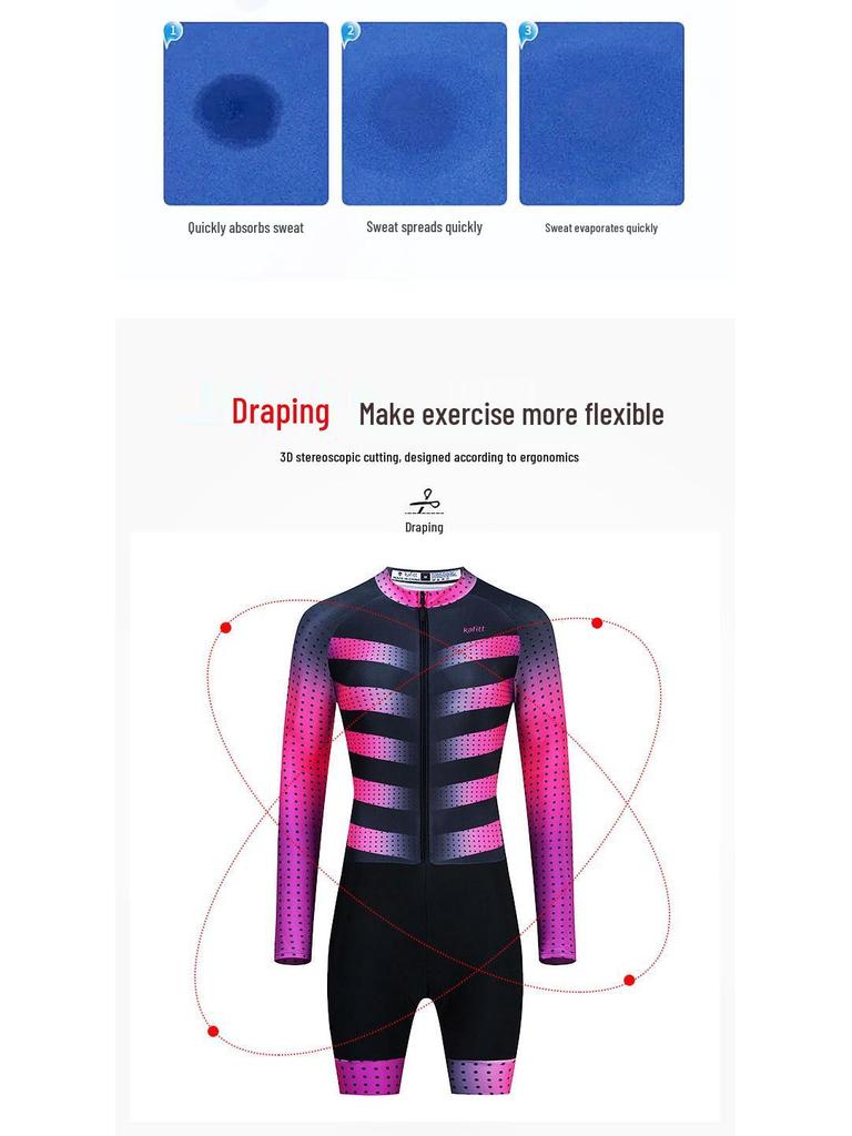 Universal Long-Sleeve Mountain & Road Bike Cycling Suit for Men and Women