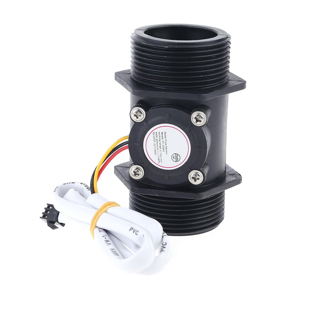 DN40 DN50 Water Flow Sensor Hall Flowmeter Meter Counter Instrument Measurement  for Automatic Gas Water Heaters