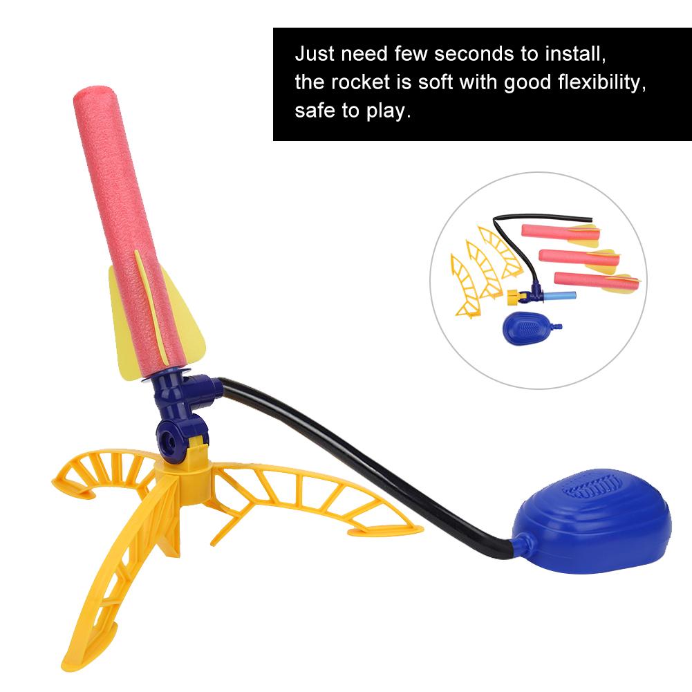 Kid Plastic Sports Game Children Rocket Launcher Family Interactive Outdoor Toy