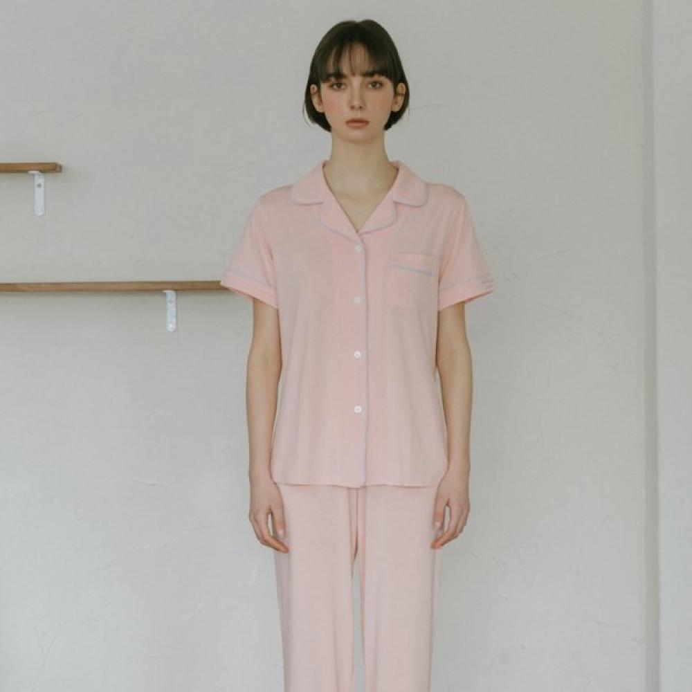 Frenchiel Micro Modal Crop Pajama Peach Orange  Fwpj301h 