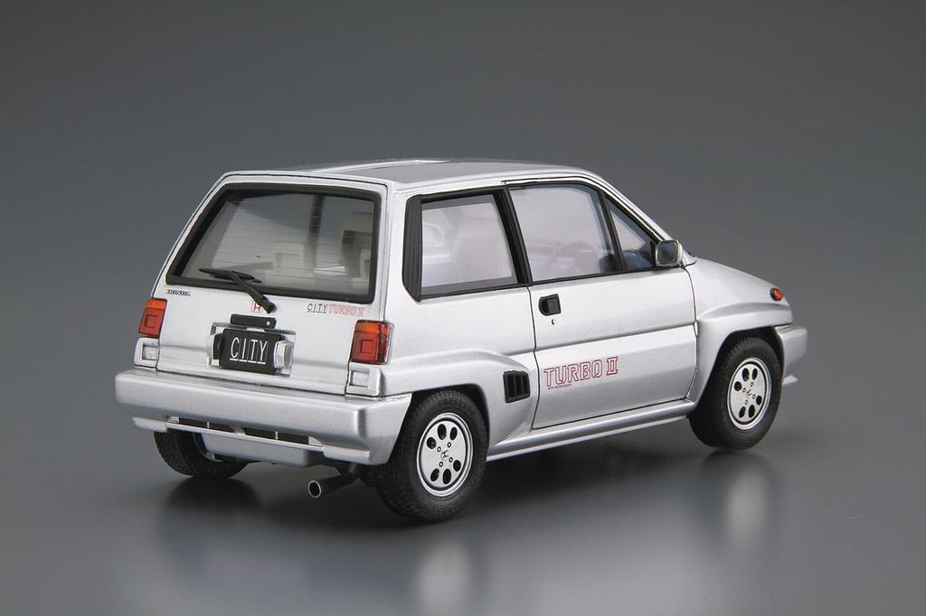 Aoshima Bunka Kyozai The Model Car 60 Honda AA City Turbo II Plastic Model Kit Co., Ltd. (AOSHIMA) No. 1/24 '85