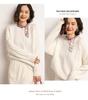 2023 Autumn/Winter Women's Cashmere Chunky Knit Pullover Sweater