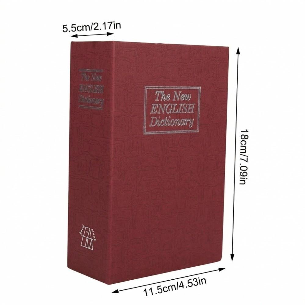 Metal Security Lock Dictionary Combination Lock Security Dictionary Box Book Safe  Home Security